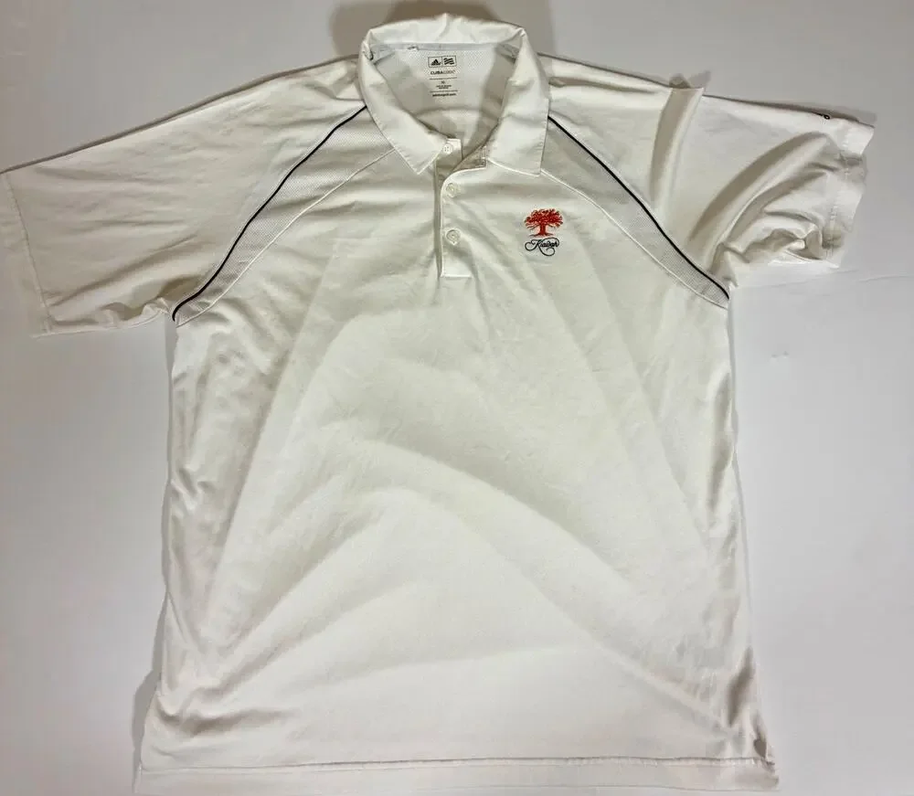 Kiawah Island Ocean Adidas Climacool Performance Golf Polo Shirt Men’s XL White